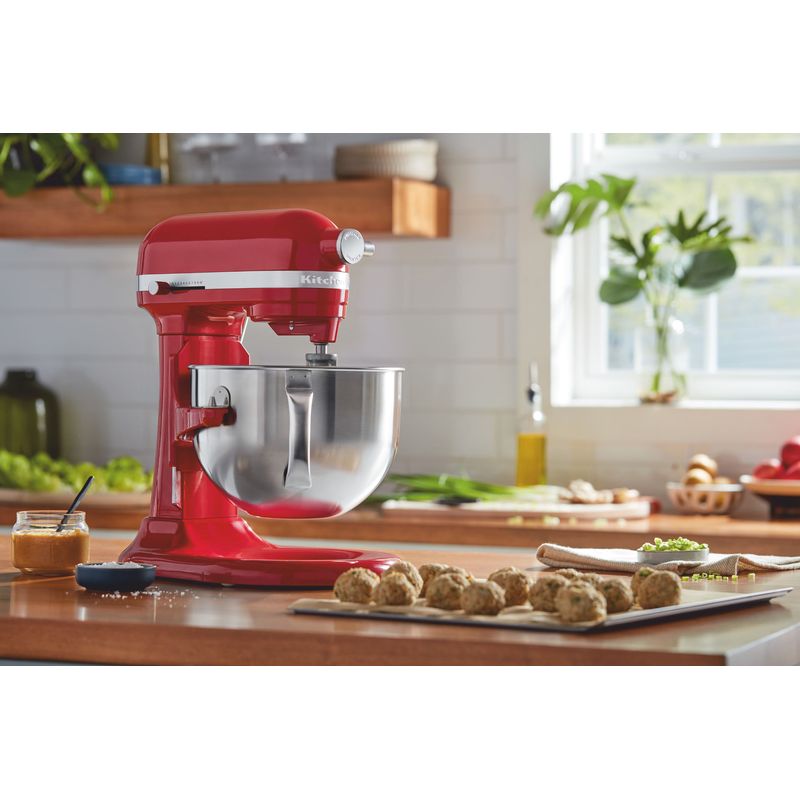 Batedeira KitchenAid Stand Mixer Profissional com 10 Velocidades e 03  Batedores - Empire Red