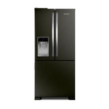 Geladeira Brastemp Eclipse Collection Frost Free Inverter French Door Água e Gelo na Porta 515 litros cor Black Inox - BRH85AE