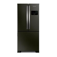 Geladeira Brastemp Eclipse Collection Frost Free French Door Inverter A+++ 554 litros cor Black Inox - BRO85AE