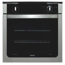 Forno de Embutir a Gás Consul 78 Litros Prata com Grill e Timer Sonoro - COA84BR